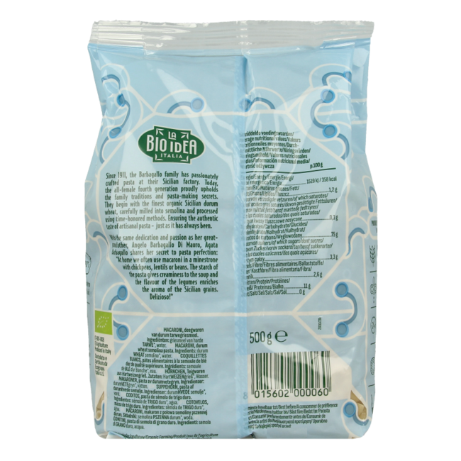 Macarrones blancos de codo bio 500 gramos