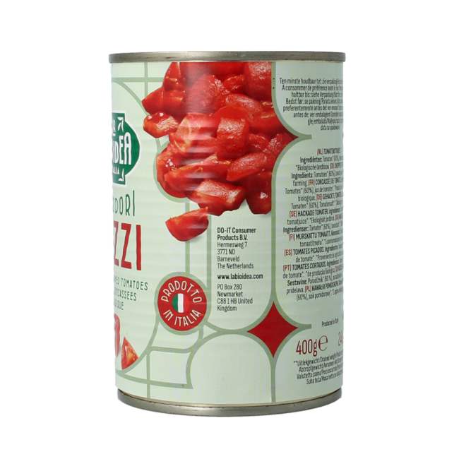 Dés de tomates en conserve bio 400 g