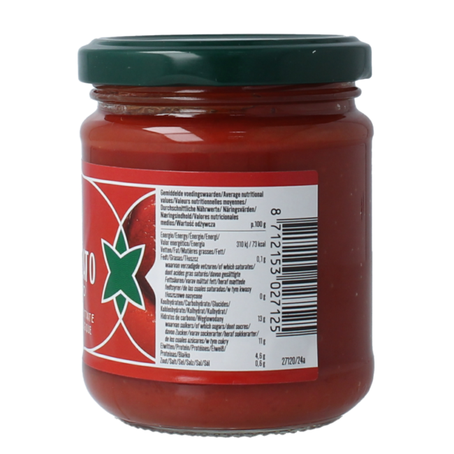 Purée de tomates 22 % bio 200 grammes