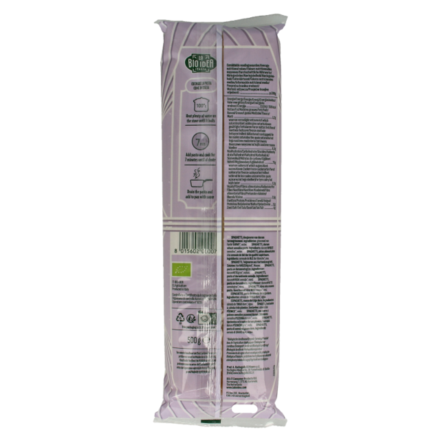 Espaguetis blancos bio 500 gramos