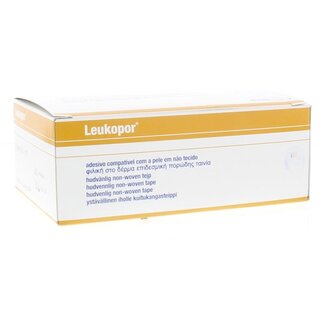 Leukopor Leukopor Hechtpleister non-woven 9.2m x 2.5cm 12 Stuks