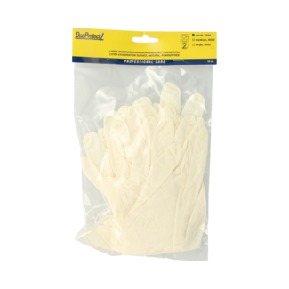 Duoprotect Duoprotect Handschoen latex poedervrij S 10 Stuks