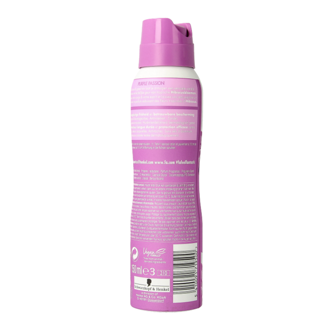 FA Desodorante en spray purple passion 150 mililitros