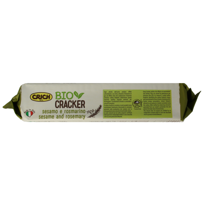 Crackers sesam rozemarijn bio 250 Gram