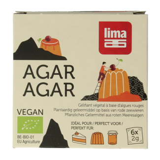 Lima Agar agar en polvo bio 12 gramos