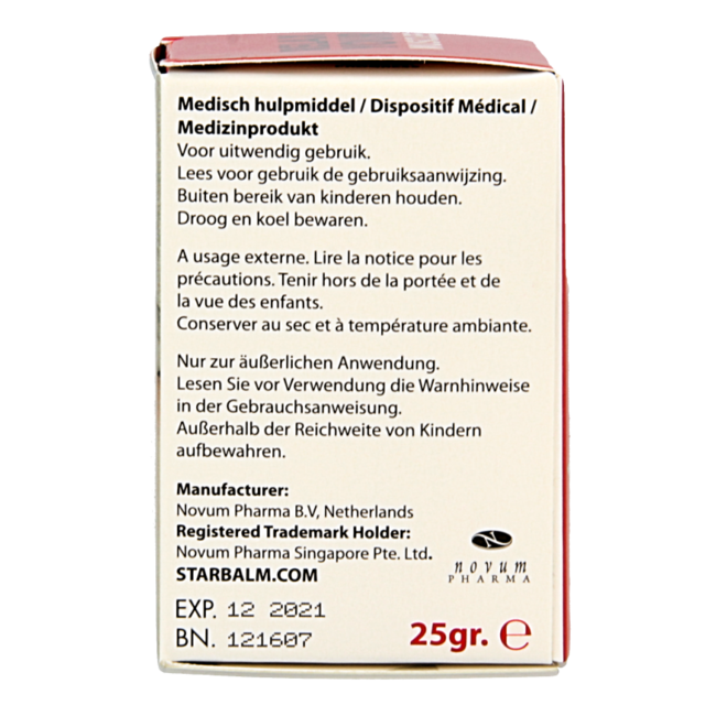 Star balm Red 25 Gram
