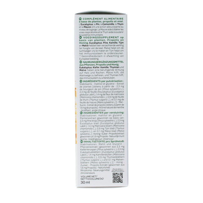 Spray para la garganta suavizante 30 mililitros