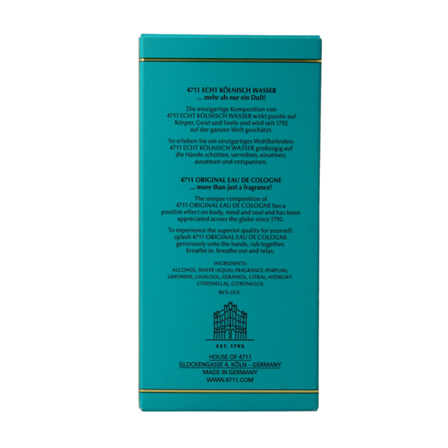 4711 Eau de Cologne flacon 100 ml