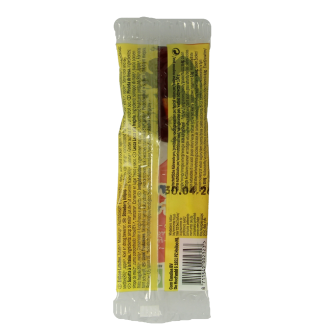 Piruleta de fresa bio 1 unidad