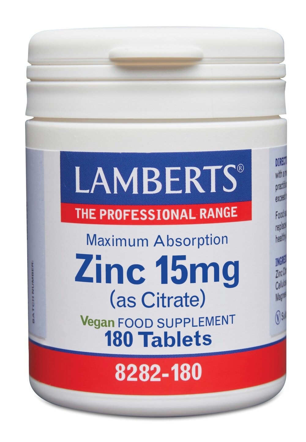 Lamberts Zinco Citrato 15mg - Supporto Immunitario e Cognitivo