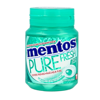 Mentos Mentos Gum Pure Wintergreen Pot 30 Pièces