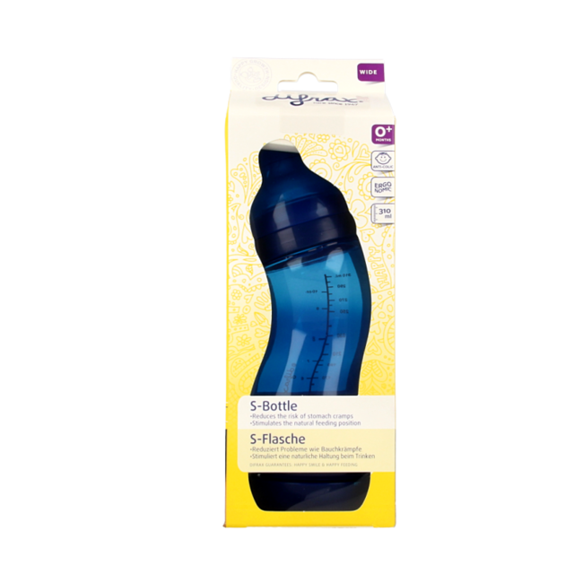 Biberón S ancho 310ml surtido 1 unidad