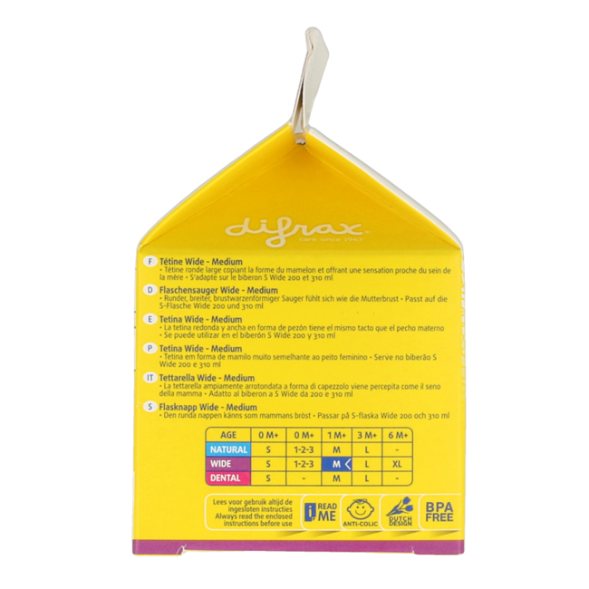 Tétine col large soft médium - Lot de 2