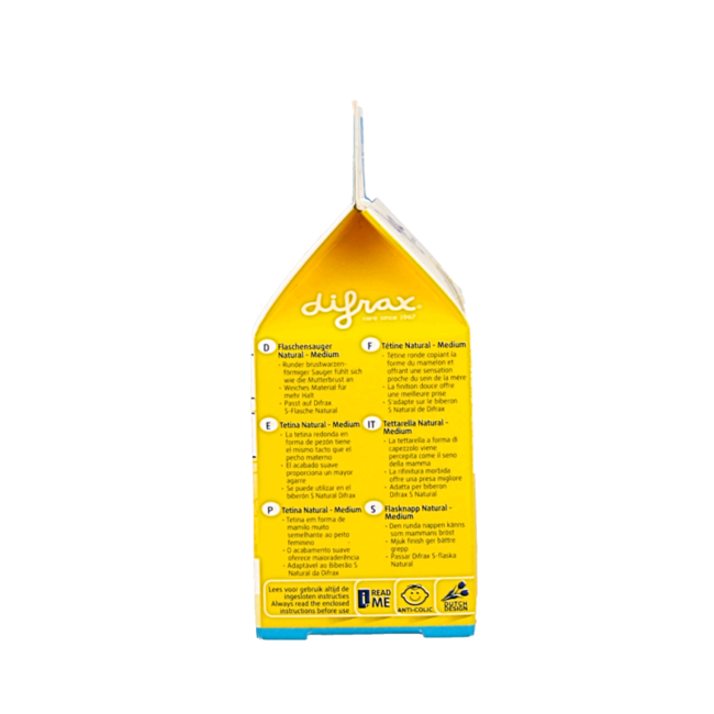 Bottle teat medium natural 2 pack