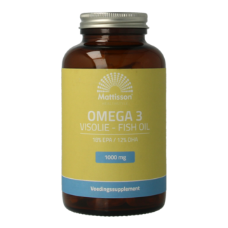 Mattisson Olio di Pesce Omega 3 18% EPA 12% DHA 1000mg 120 Capsule