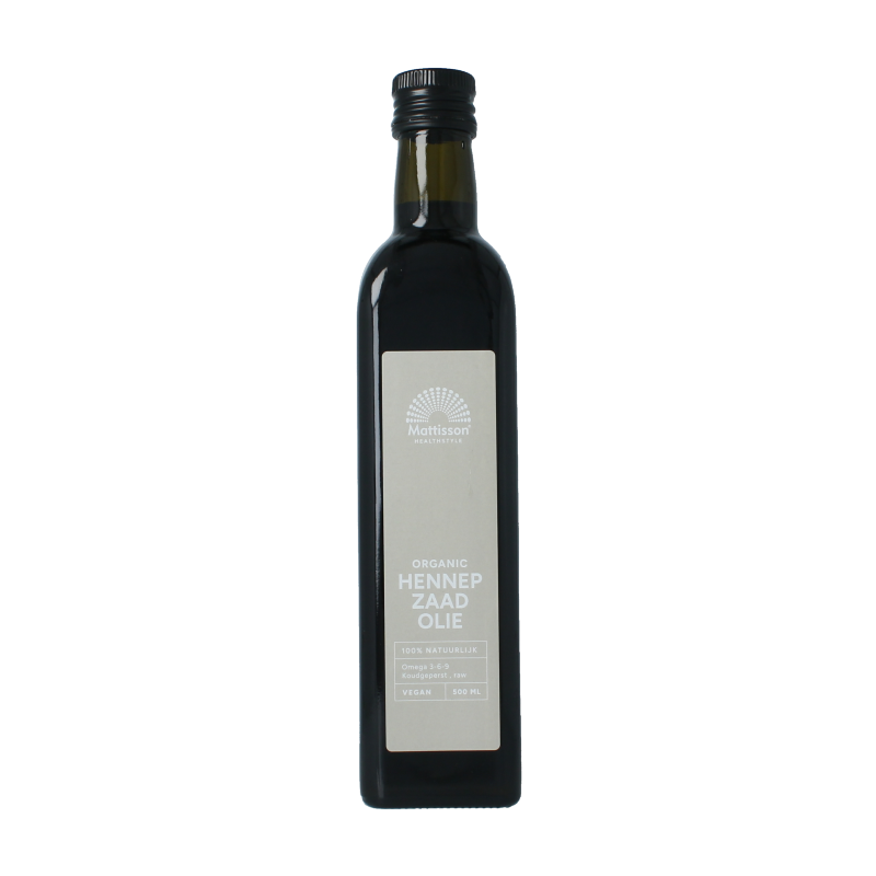Mattisson Olio di Semi di Canapa Crudo Bio - Omega 3-6-9