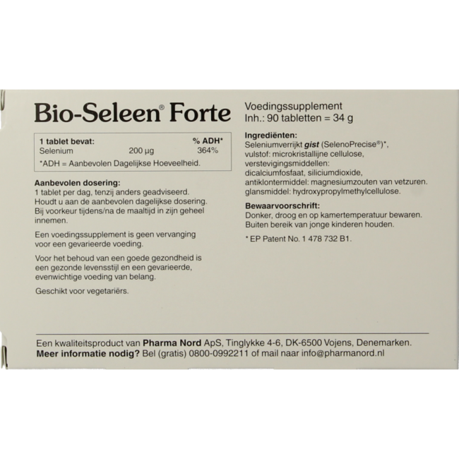 Bio seleen forte 90 comprimidos