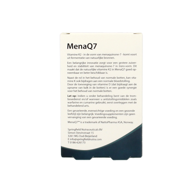 MenaQ7 Vitamin K2 45 mcg 60 Tablets