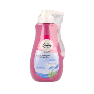 Veet Crema depilatoria Veet para piel sensible con dosificador 400 mililitros