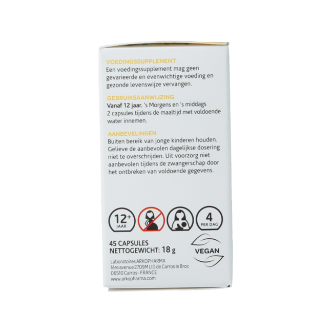 Organic Dandelion 45 Capsules