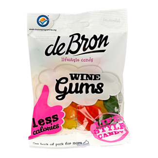 De Bron De Bron Winegums English sin azúcar 100 gramos