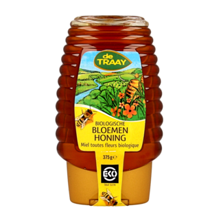 Traay Blütenhonig Quetschflasche Bio 365 Gramm