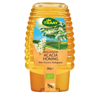 Traay Miel d'acacia bio en flacon souple 365 g