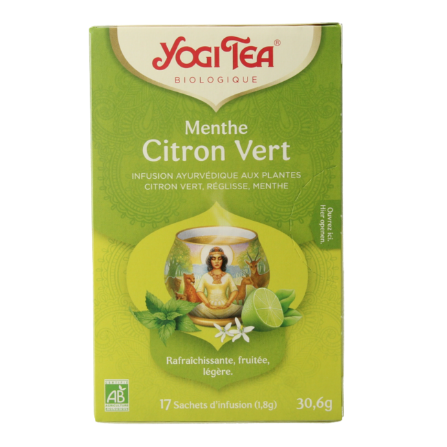 Citron vert menthe bio 17 sachets