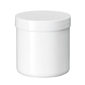 Blockland Tarro para pomada Blockland blanco PP plastobel con tapa 200ml tapón de rosca 25 unidades