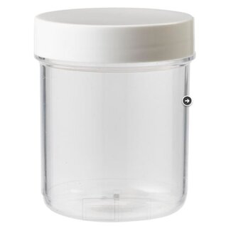 Blockland Frasco para tabletas Plastobel transparente con tapón 70 ml 56 unidades