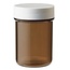 Flacone per compresse Plastobel marrone con tappo 35ml, 90 Pezzi