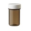 Flacone per compresse Plastobel, marrone con tappo, 20ml, 138 Pezzi