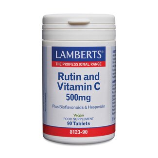 Lamberts Lamberts Vitamina C 500 mg con rutina y bioflavonoides, 90 comprimidos