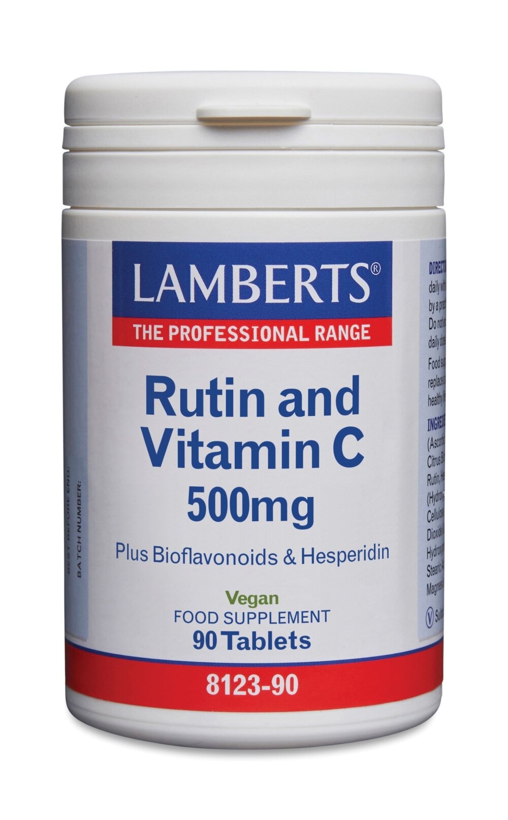 Lamberts Vitamina C 500mg con Rutina e Bioflavonoidi | MyFitRank