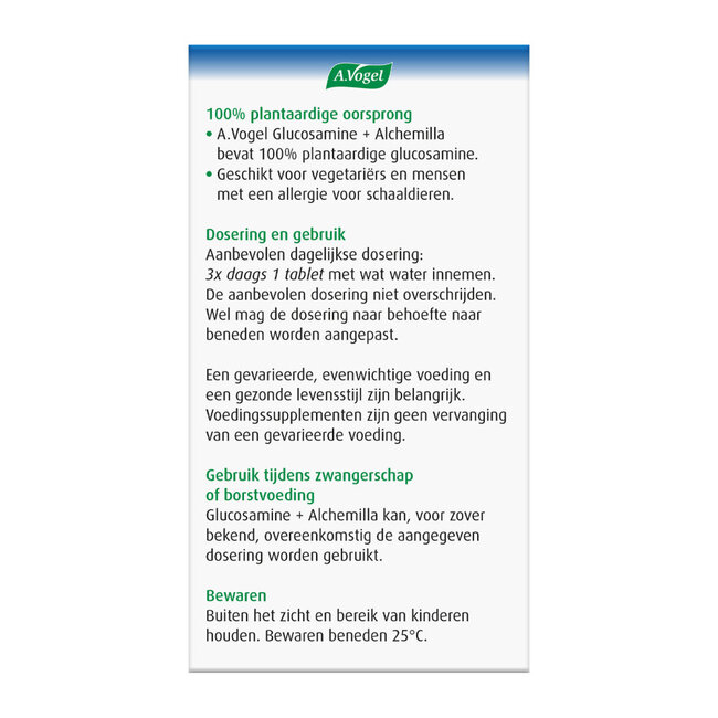 Alchemilla glucosamine 90 comprimidos