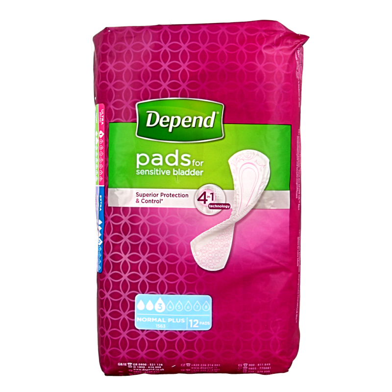 Depend Normaal plus 12 unidades