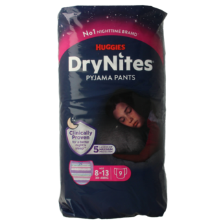 Huggies Drynites girl 8-13 jaar 9 Stuks