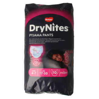 Huggies Drynites girl 4-7 years 10 pieces