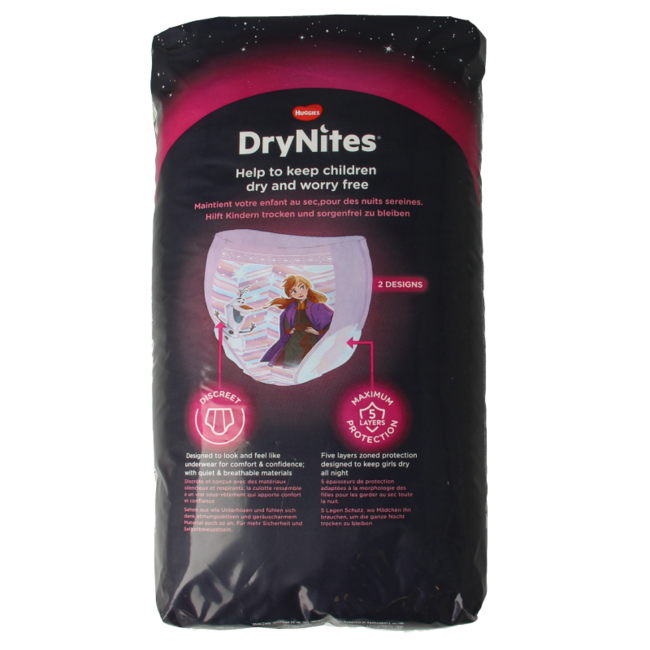Drynites girl 4-7 years 10 pieces