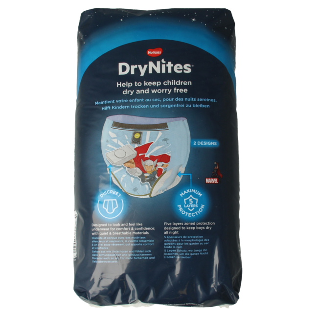 Drynites boy 4-7 years 10 pieces