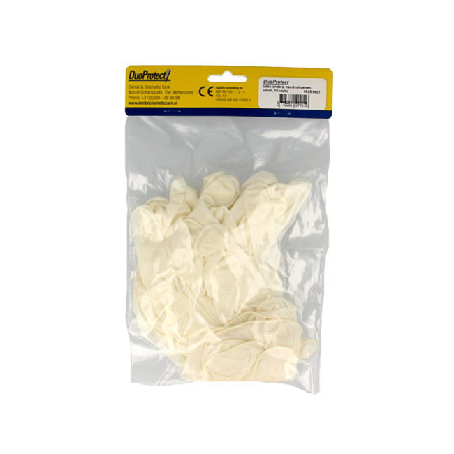 Guanti in lattice Duoprotect Taglia S (10 Pezzi)