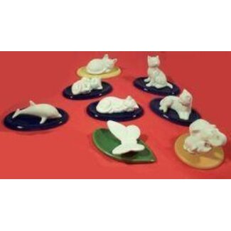 Volatile Volatile Katze sitzend mit Untersetzer 1 Set