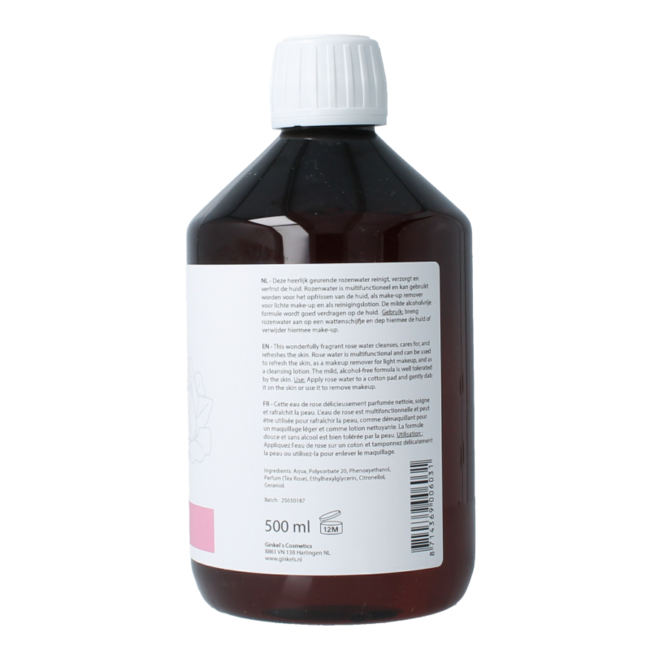Agua de rosas de Ginkel's 500 mililitros