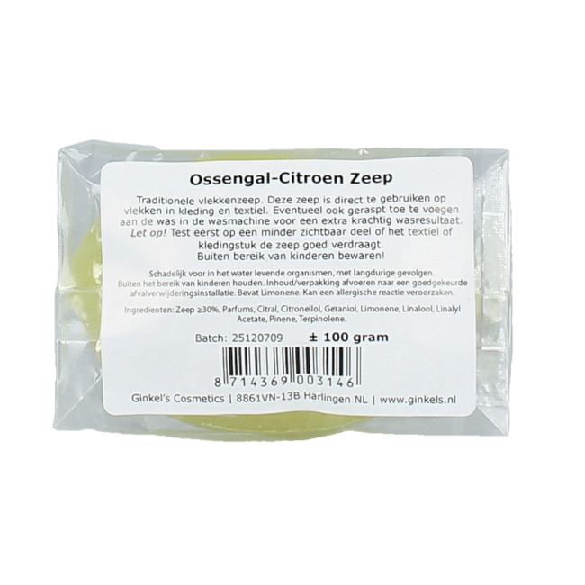 Ginkel's Ox Gall lemon soap 100 Gram
