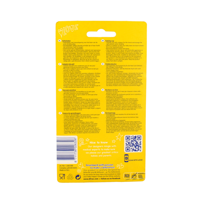 Oefenbeker assorti 1 Stuks