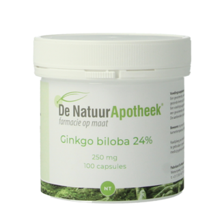 Natuurapotheek Natuurapotheek Ginkgo biloba 24 % 250 mg 100 gélules