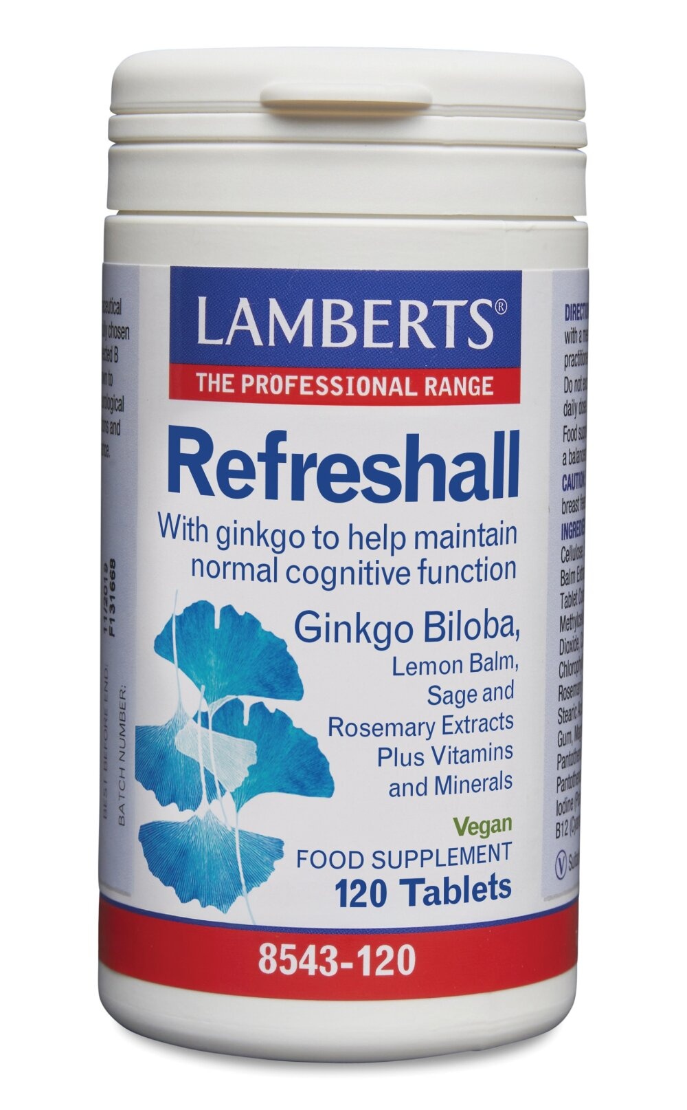 Lamberts Refreshall 120 Compresse | Supporto Cognitivo
