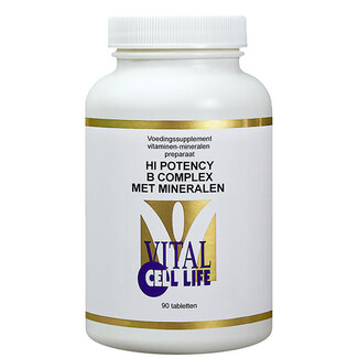 Vital Cell Life Hi Potency B-Komplex & Mineralien 90 Tabletten
