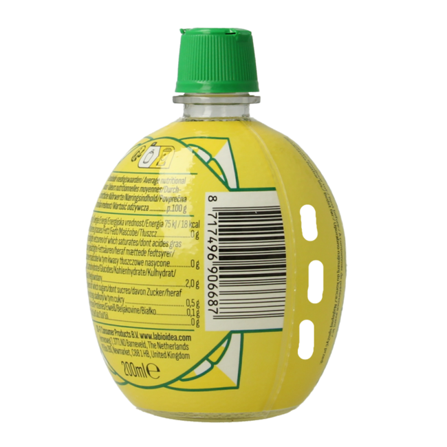 Bioidea Zitronensaft Quetschflasche Bio 200 Milliliter