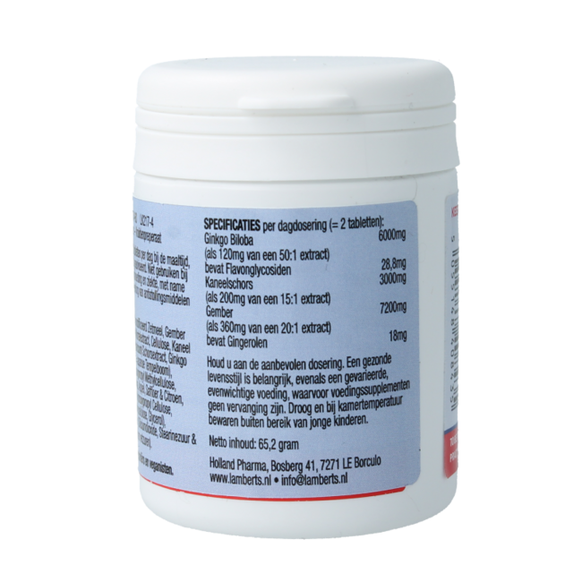 Lamberts Veintain (mit Ginkgo, Zimt) 60 Tabletten